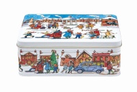 Winter Scene Print Rectangular Tin Emma Bridgewater